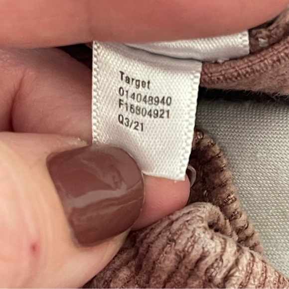 Universal Thread corduroy pants high waisted mauve 2 - Picture 9 of 11